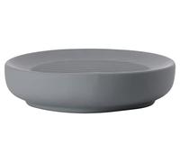 Zone Denmark Ume Porte-Savon, Grès Soft Touch, Gris, diam. 12 cm