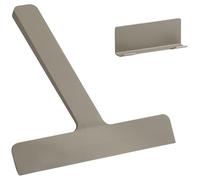 Zone Denmark Ume raclette de Douche avec Support, raclette de Douche en Silicone, Nettoyeur de vitres, 24 x 22 x 2,2 cm, Taupe