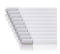 ZONE LED Lot de 10 tubes, 120 cm, 18 W, lumière blanche (6400 K), 1600 lm, équivalent à 36 W, angle d'éclairage : 160 °