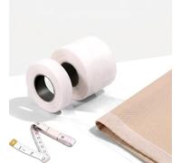 Zonon 2 Set de Ruban d'Ourlets à Repasser 20 mm x 30 m et 60 mm x 30 mm Rouleau de Ruban sans Ourlet avec Ruban à Mesurer Ruban à Repasser Adhésif pour Vêtements Rideaux Jeans Pantalons Cols