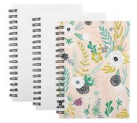 Zonon Lot de 6 carnets de notes à spirale A5 avec couverture rigide pour l'école, le bureau, la maison, les voyages, 60 pages