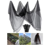 Zonon Moustiquaire de Jardin Contre Les Mouches et Oiseaux, Noir, 3 x 4 m