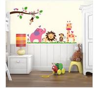 Zoo de la jungle Garderie Chambre des garçons Chambre des enfants Art Decal Chambre des filles Safari Animal