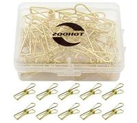 Zoohot paquet de 25 or petit clips métalliques - polyvalent clips utilitaires