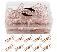 Zoohot paquet de 25 or rose petit clips métalliques - polyvalent clips utilitaires