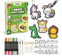 ZOOI Kit Peinture Enfant, Peinture Gonflante 3D Animaux, Jouet Enfant | Cadeau Enfant 4-10Ans, Calendrier de L'avent Enfant, Une Cadeau Noel, Anniversaire Et Loisirs CréAtifs