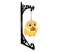 ZoraYorce Magic Owl Lampe d'étagère suspendue en métal | Pour coin lecture, bibliothèque, chambre à coucher, bureau, séparateur de livres, support en fer, cadeau vintage
