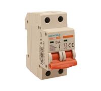 ZOREI Disjoncteur automatique 2P bipolaire 220 V - Occupe 2 modules DIN - Disponible en 6 A, 10 A, 16 A, 20 A, 25 A, 40 A (2P 20 A)