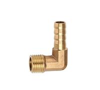 zorfar Raccord coudé mâle métrique en laiton, 2 pièces, for tuyau de diamètre intérieur 8 mm/10 mm, cannelé X M8 x 1,28 M10 x 1 M10 x 1,5 M12 x 1,75 M14 x 1,5 M14 x 2 M16 x 2(M14x2-10mm Barbed)