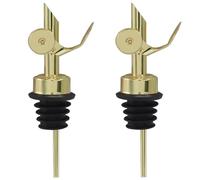 Zorfeter Lot de 2 becs verseurs automatiques dorés en acier inoxydable, bec verseur anti-oxydation, bec verseur à fermeture automatique pour la maison, le bar/la cuisine