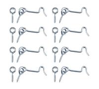Zorfeter Lot de 8 crochets pivotants de 3,8 cm pour porte de porte en bois avec vis de montage