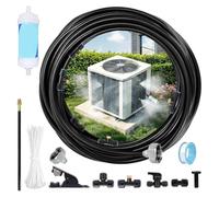 Zorplymnac Condenseur Clim Brumisateur Extérieur, éco Refroidissement Brumisateur Eau Jardin, Montage Facile Systeme Brumisateur Exterieur Kit Habitat Chaud