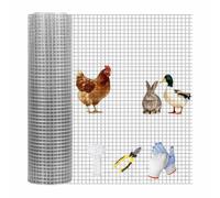 Zorplymnac Grillage Inox , Disponible En Différentes Tailles Acier inoxydable Grillage Animaux Filet pour chèvres et volailles, ainsi que pour la protection des légumes du jardin,15mm*5m