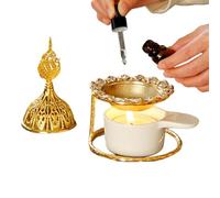 ZORQ Brûleur à mazout pour Faire Fondre la Cire, Chauffe-Cire pour Bougie Chauffe-Plat,Diffuseur d'arômes, Chauffe-, Bougie Chauffe-Plat - Diffuseur d’Huile de Yoga de méditation Vintage, diffuseurs