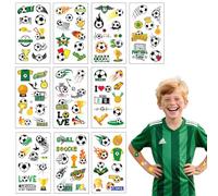 ZORTVUL 10 Pièces Tatouage Enfant Garcon Éphémère Football Sport Pour Fans Coupe Du Monde