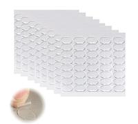 ZORTVUL Lot de 600 pastilles adhésives transparentes double face - 13 x 8 mm - Extra fort - Gel transparent - Sans traces - Pour la maison, le bureau et le bricolage