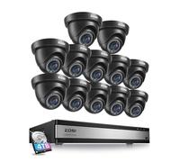 ZOSI 1080P Kit 12 Caméra Surveillance Filaire Extérieure avec DVR 16CH 4TB