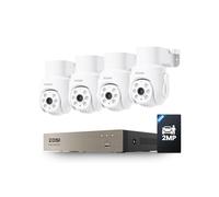 ZOSI 1080P PT 360°Kit Caméra Surveillance Extérieure Filaire DVR 8CH 500GB | Détection de Personne/Véhicule, Alerte Instantanée et Vision Nocturne 20m Enregistrement 24/7