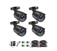 ZOSI 1080P TVI Kit Caméra Surveillance Exterieure IP66 IR Vision 30m Obectif 3.6mm - Caméra Surveillanc pour TVI Système de