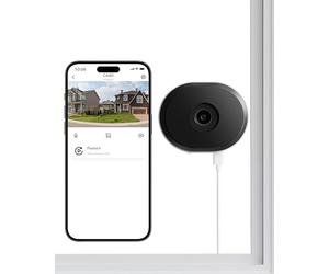 ZOSI 2K C680 Caméra Fenêtre Anti Reflet Surveillance Sécurité WiFi 2.4/5GHz | Surveillez l'Extérieur par la Vitre, Sans Perçage, Vision Nocturne en Couleur, Détection IA, Stockage Cloud/Carte Mémoire