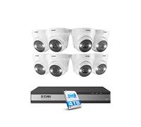 ZOSI 4K 16CH PoE Kit Caméra de Surveillance, NVR 4TB 4K avec 3K Caméra PoE | Vision Nocturne Couleur, Détection de Personne/Véhicule, Alarme Sonore et Lumineuse, Enregistrement 24/7
