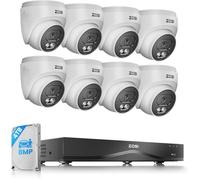 ZOSI 4K 8MP 16CH 4TB Kit Caméra Surveillance PoE (Extensible à 32CH), 8 Caméras IP 8MP Extérieur Détection IA Personne/Véhicule/Visage Audio Bidirectionnel Vision Nocturne Enregistrement 24/7