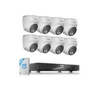 ZOSI 4K 8MP 16CH 4TB NVR Kit Caméra Surveillance PoE Extérieure | Détection IA Personne/Véhicule/Visage Audio Bidirectionnel Vision Nocturne Enregistrement 24/7