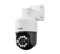 ZOSI 4K 8MP PTZ Caméra Surveillance Extérieure PoE | Pan 355° Tilt 140°, Suivi Automatique, Détection de Personne/Véhicule/Animal, Audio Bidirectionnel, Fonctionne avec ZOSI NVR