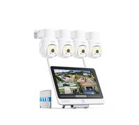 ZOSI 5MP Kit Caméra Surveillance WiFi avec NVR 8CH 2TB Moniteur 12 Pouces