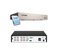 ZOSI 8CH 1080P H.265+ DVR Enregistreur Vidéo Numérique Disque Dur 500 Go