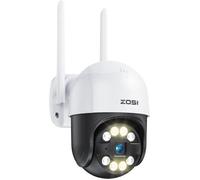 ZOSI C289 3MP Camera de Surveillance WiFi, Caméra IP Extérieure et Pan 355° Tilt 140°, Détection AI, Alarme Via Sirène et