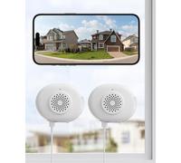 ZOSI C680 Caméra de sécurité pour fenêtre 2K, vision nocturne couleur, audio bidirectionnel, WiFi 2.4/5GHz