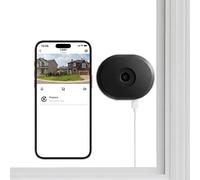 ZOSI Caméra de sécurité Wi-Fi pour la maison C680, 3 MP, 2K, caméra de sécurité pour fenêtre, vision nocturne en couleur, fixation sur prise intérieure, détection IA de personnes et de véhicules, Wi-F