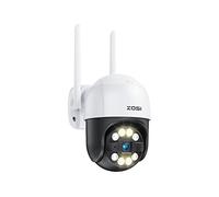 ZOSI Camera Surveillance Extérieure WiFi, C289 3MP, Plug-in Caméra IP Pan 355° Tilt 140°, Détection AI, Alarme Via Sirène et Projecteur, Vision Nocturne Couleur, Stockage Cloud ou sur Carte Mémoire
