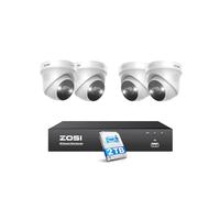 ZOSI Kit Vidéo Surveillance 4K PoE 5MP 3K Caméra avec NVR 8CH 2TB HDD