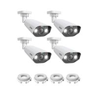 ZOSI Lot de 4 Caméra de Surveillance PoE, 4K 8MP Haute Résolution, Caméra IP pour ZOSI 4K NVR PoE (pas pour ZOSI 5MP NVR PoE)