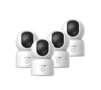 ZOSI Lot de 4 caméras de Surveillance orientables à 360° pour intérieur, 2,4 GHz/5 GHz WiFi pour bébé, détection de Personnes, Suivi Automatique, Appel à Une Touche