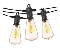 ZOTOYI Guirlande Guinguette Extérieur 45M, ST38 Guirlande Guinguette avec 60+3 Filaments LED Ampoules, 2700K Blanc Chaud IP65 Étanche Guirlande Lumineuse LED pour Jardin Patio Mariage