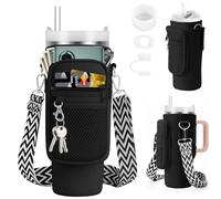 Zouboto Sac pour Stanley Cup | Sac de transport élégant avec compartiment pour téléphone portable et bandoulière réglable | Léger et pratique pour les voyages, la randonnée, le cyclisme | Idéal pour