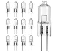 Zounin 12 Pièces Ampoule Halogène G4 20W 12V, LampeHalogene | Intensité Variable 2700K Lumière Jaune Chaude, 280LM, Longue Durée de Vie, G4 Lampe Halogène Pour Hotte, Lustre, Placards