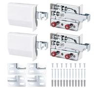 Zourglow 4 Pièces Support d'Armoire Suspendus Réglable, Capacité 150 kg | Fixation Murale de Meubles de Cuisine, Fixation Meuble Haut Cuisine Set pour Salles de Bains, avec Vis à Expansion