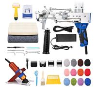 ZOWWFAST Pistolet à tufter les tapis avec kit de tondeuse à tapis, Tufting Gun Set avec affichage numérique de la vitesse, machine à tufter avec toile à tufter|fil |kitRouleau|brosse|racleur |tampon