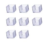 Zoyay Chaise Casquettes de Embout Caoutchouc Antidérapant Protection en Pieds Transparent Silicone Tampon Table Pied de Meubles Protecteur Anti-Scratches-Square (8pcs)_60 * 60mm