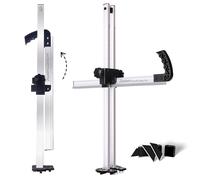Zozen Board Ripper Coupe placo-plaque pliable Échelle+10Lames métr./impér | Logement intégré pour lames et clé,hauteur de coupe réglable, compatible avec les planches de 1/4", 3/8", 1/2" et 5/8"