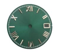 ZPGVWXKO Cadran de Montre à Chiffres Romains, 28,5 Mm, en Métal, pour Mouvement NH35, Vert