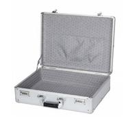 ZPGVWXKO Mallette de Rangement en Aluminium Coffre Boîte Valise Organisateur Sécurité avec Structure Renforcée Finition Lisse et Compartimentage Ordonné, Or Champagne, M P-lock