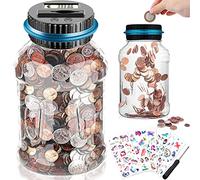 ZPQAODI Tirelire Electronique, Tirelire numérique, Grande Tirelire 1,8L ave Tournevis comme Cadeau avec écran LCD Automatique Comptant Money Box pour Enfants, pour Noël, Anniversaire Cadeaux