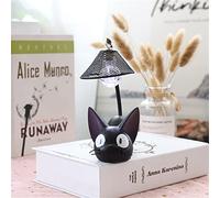 ZPSHYD Lampe en résine Jiji Cat - Veilleuse en résine - Lampe unique en forme de chat noir - Poteau lumineux robuste - Décoration d'intérieur - Thème chat animé