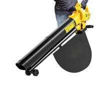 ZPVXRVQ Souffleur-Aspirateur de Feuilles Filaire 2 en 1 avec Roues et Sac | Plastique et Métal Durables, Design Ergonomique sur Roues, Confort pour le Dos, Idéal pour Grands Jardins