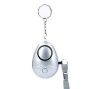 ZQ-014 130db Super fort auto-défense d'urgence alarme de sécurité personnelle porte-clés lumière Mini Portable pour les femmes enfants aînés couleur argent